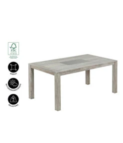 Dehner Tisch Stockholm, Ca. B170/H76/T92,5 Cm -Gartenmöbelgeschäft 6714695 WE IG 001 TischStockholm