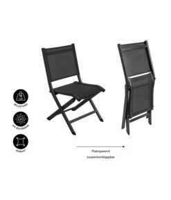 Dehner Klappstuhl Chicago -Gartenmöbelgeschäft 6721054 WE IG 001 BALKONKLAPPSTUHLCHICAGOSchwarz