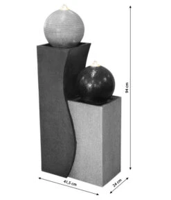 Dehner Polyresin-Gartenbrunnen Ying Yang, Ca. H94 Cm -Gartenmöbelgeschäft 6742506 WE DE 001 DehnerPolyresinBrunnenYingYang