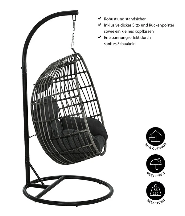 Dehner Hängesessel Maui 3 Dehner Hängesessel Maui – Bild 3