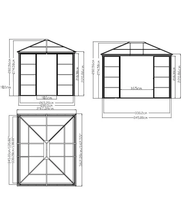 Sojag Pavillon Castel 10x12 3 Sojag Pavillon Castel 10x12 – Bild 3