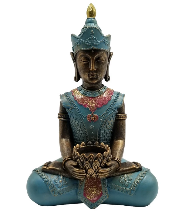 Dehner Polyresin-Buddha, Ca. H34,5 Cm 1 Dehner Polyresin-Buddha, Ca. H34,5 Cm
