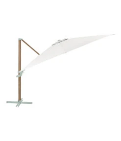 Dehner Ampelschirm Zypern, Holzoptik, Quadratisch, Ca. B300/T300 Cm -Gartenmöbelgeschäft 6865422 WE FS 003 AmpelschirmZypernHolzBeige