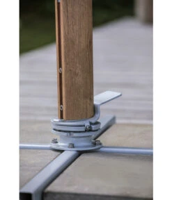 Dehner Ampelschirm Zypern, Holzoptik, Quadratisch, Ca. B300/T300 Cm -Gartenmöbelgeschäft 6865562 WE DE 004 AmpelschirmZypernHellbraun