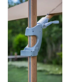 Dehner Ampelschirm Zypern, Holzoptik, Quadratisch, Ca. B300/T300 Cm -Gartenmöbelgeschäft 6865562 WE DE 005 AmpelschirmZypernHellbraun