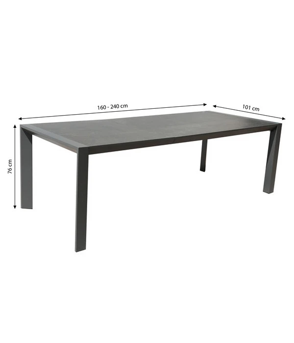 Dehner Ausziehtisch Cleveland, Ca. B160-240/H76/T101 Cm 3 Dehner Ausziehtisch Cleveland, Ca. B160-240/H76/T101 Cm – Bild 3