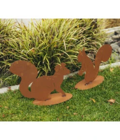 Ferrum Rost-Eichhörnchen Pauline, Ca. 36 Cm 5 Ferrum Rost-Eichhörnchen Pauline, Ca. 36 Cm -Gartenmöbelgeschäft 6909881 WE MO 001 EichhoernchenFelixundPauline