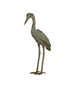 Rottenecker Bronzefigur Graureiher